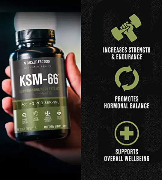 Jacked Factory KSM-66 Ashwagandha Capsules