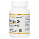 California Gold Nutrition Vitamin D3 Softgels