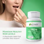 EZ Melts Iron 18mg Tablets