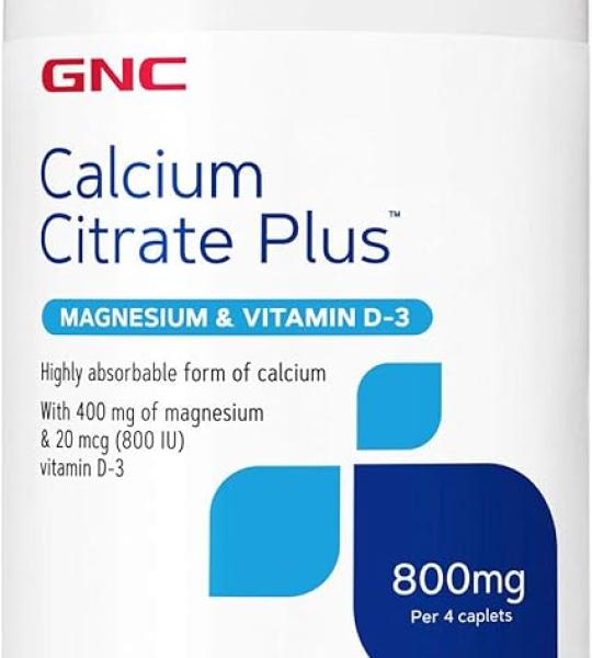 GNC Calcium Citrate Plus Caplets