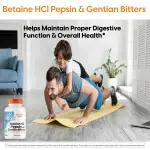 Doctor's Best Betaine HCL Pepsin Gentian Bitters Capsules
