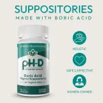 pH-D Boric Acid Vaginal Suppositories