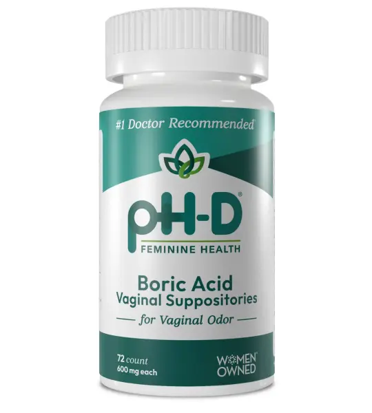 pH-D Boric Acid Vaginal Suppositories