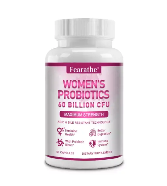 Fearathe Women Probiotics 60 Billion CFU Capsules