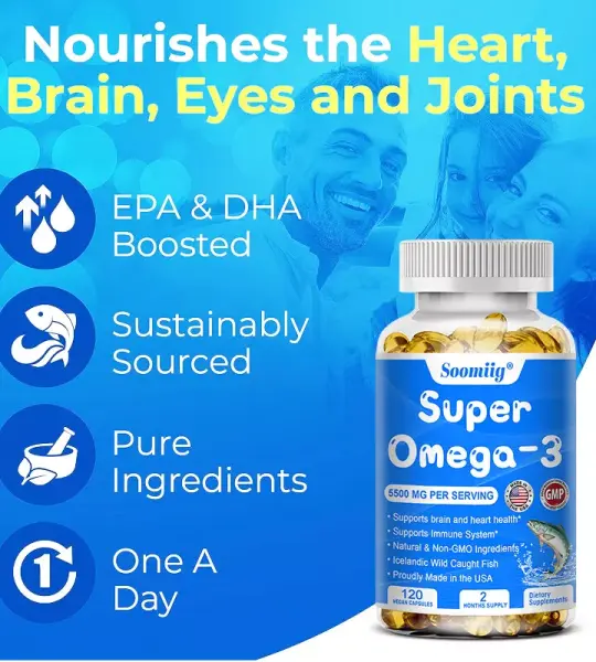 Omega 3 Fish Oil Capsules 5500mg