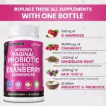 Airboy Women's Vaginal Probiotics + Cranberry D-Mannose Capsules