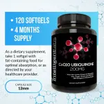 Intelligent Labs CoQ10 Ubiquinone 200MG Softgels