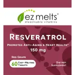 EZ Melts Resveratrol 150mg Tablets