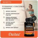 Daitea Turmeric Curcumin BioPerine Capsules