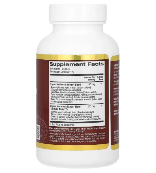 California Gold Nutrition Fungiology MushRex Plus Capsules