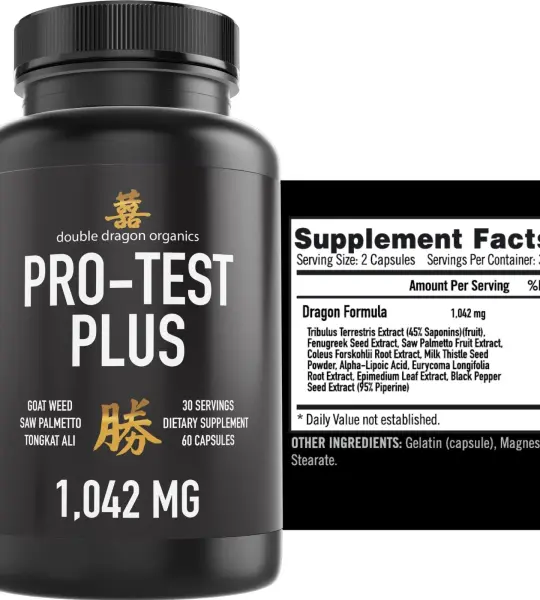 Double Dragon Organics Pro Test Plus Capsules
