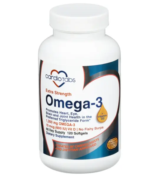 Cardiotabs Omega-3 + Vitamin D3 Softgels