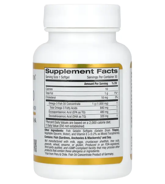 California Gold Nutrition Omega 800 Softgels