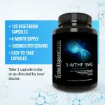 Intelligent Labs 5-MTHF 5MG Quatrefolic Capsules