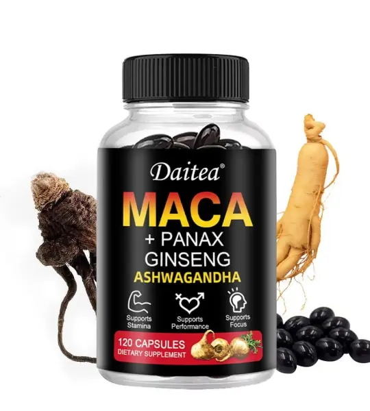 Daitea Maca + Panax Ginseng Ashwagandha Softgels