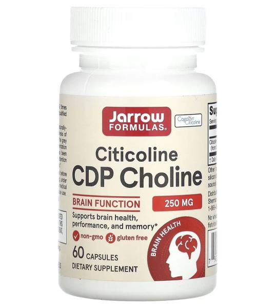 Jarrow Formulas Citicoline CDP Choline 250mg Capsules