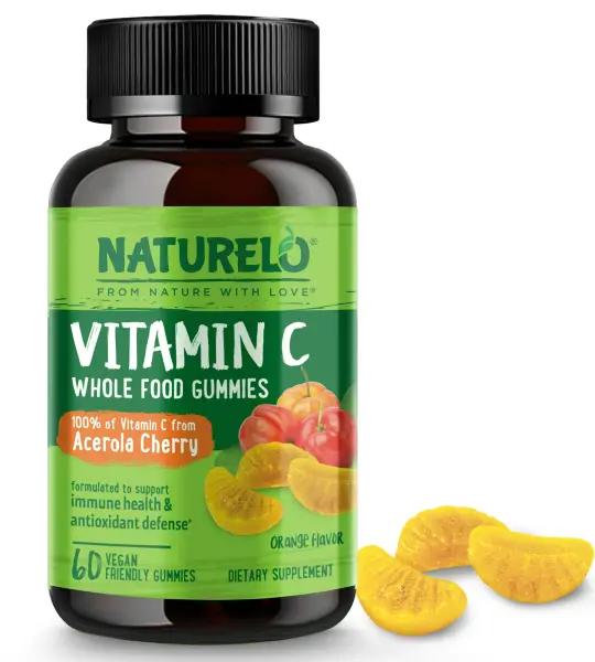 NATURELO Vitamin C Gummies Acerola Cherry
