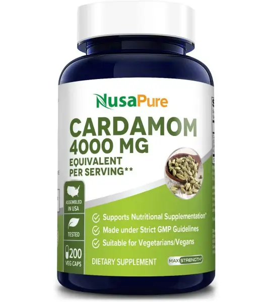 NusaPure Cardamom 4000mg Capsules