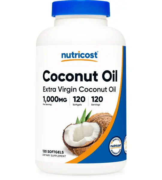 Nutricost Coconut Oil 1000mg Softgels