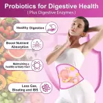 Fearathe Women Probiotics 60 Billion CFU Capsules