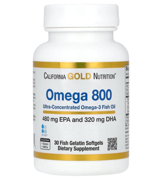 California Gold Nutrition Omega 800 Softgels