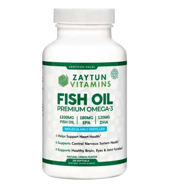 Zaytun Vitamins Halal Fish Oil Softgels